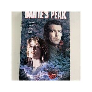 Dante's Peak VHS 1997 Pierce Brosnan Linda Hamilton Universal Studios EUC